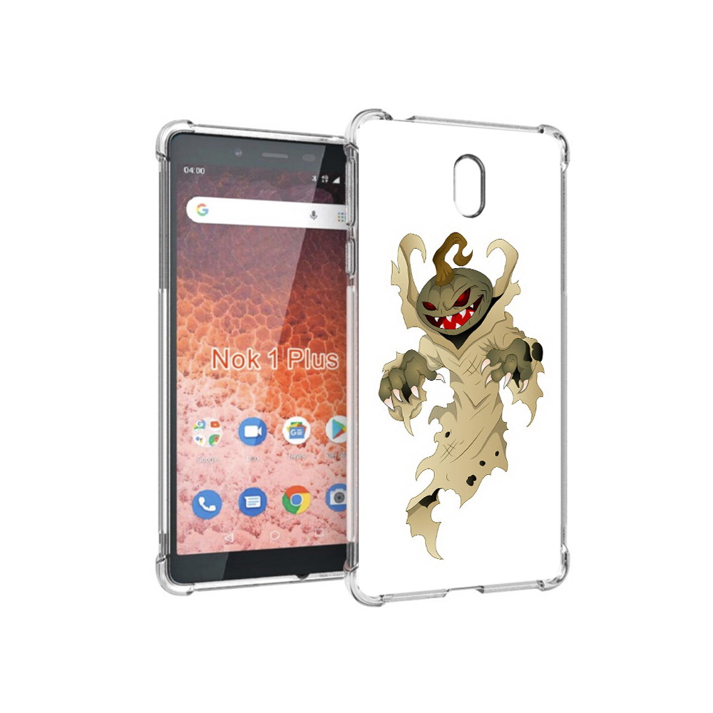 

Чехол MyPads Tocco для Nokia 1 Plus призрак хэллоуина (PT129147.112.555), Прозрачный, Tocco