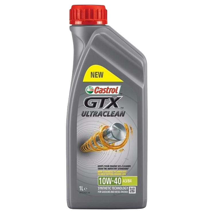 фото Масло моторное gtx ultraclean a3/b4 10w40 п/синт.1л castrol