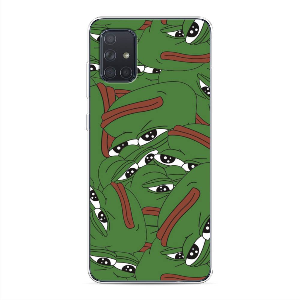 

Чехол Awog на Samsung Galaxy A71 4G "Печальный frog", Разноцветный, 29050-9