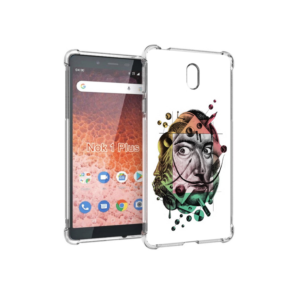 

Чехол MyPads Tocco для Nokia 1 Plus разноцветное лицо абстракция (PT129147.112.570), Прозрачный, Tocco