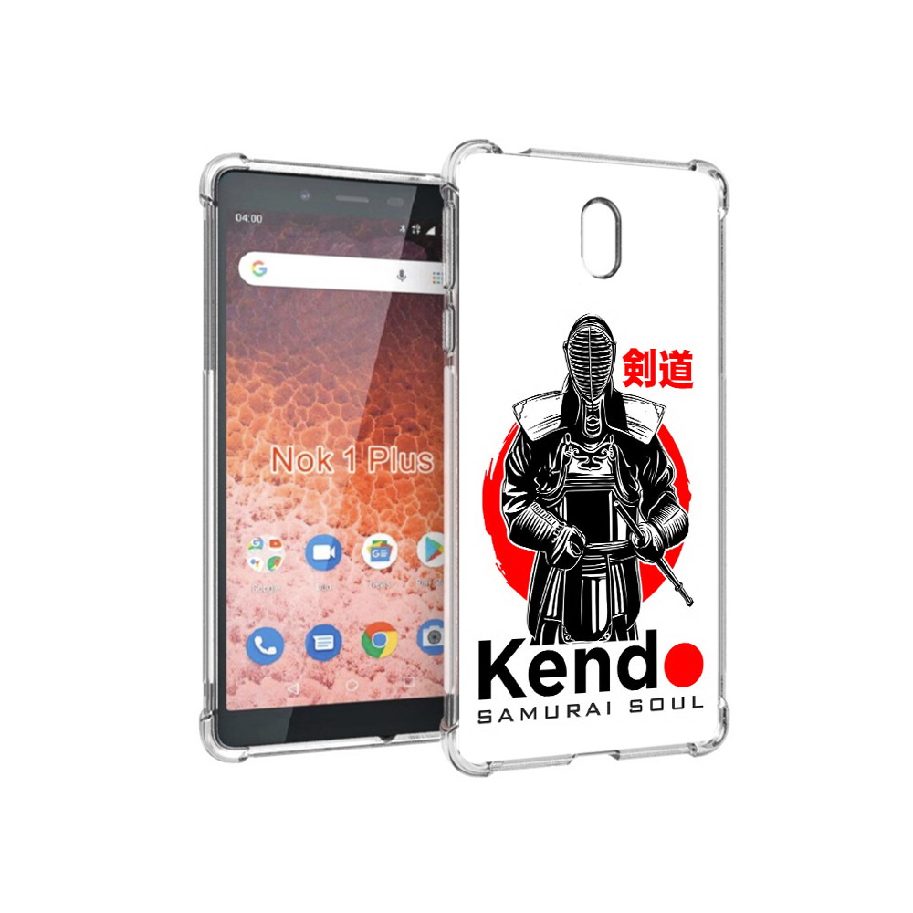 

Чехол MyPads Tocco для Nokia 1 Plus рисованый самурай (PT129147.112.581), Прозрачный, Tocco