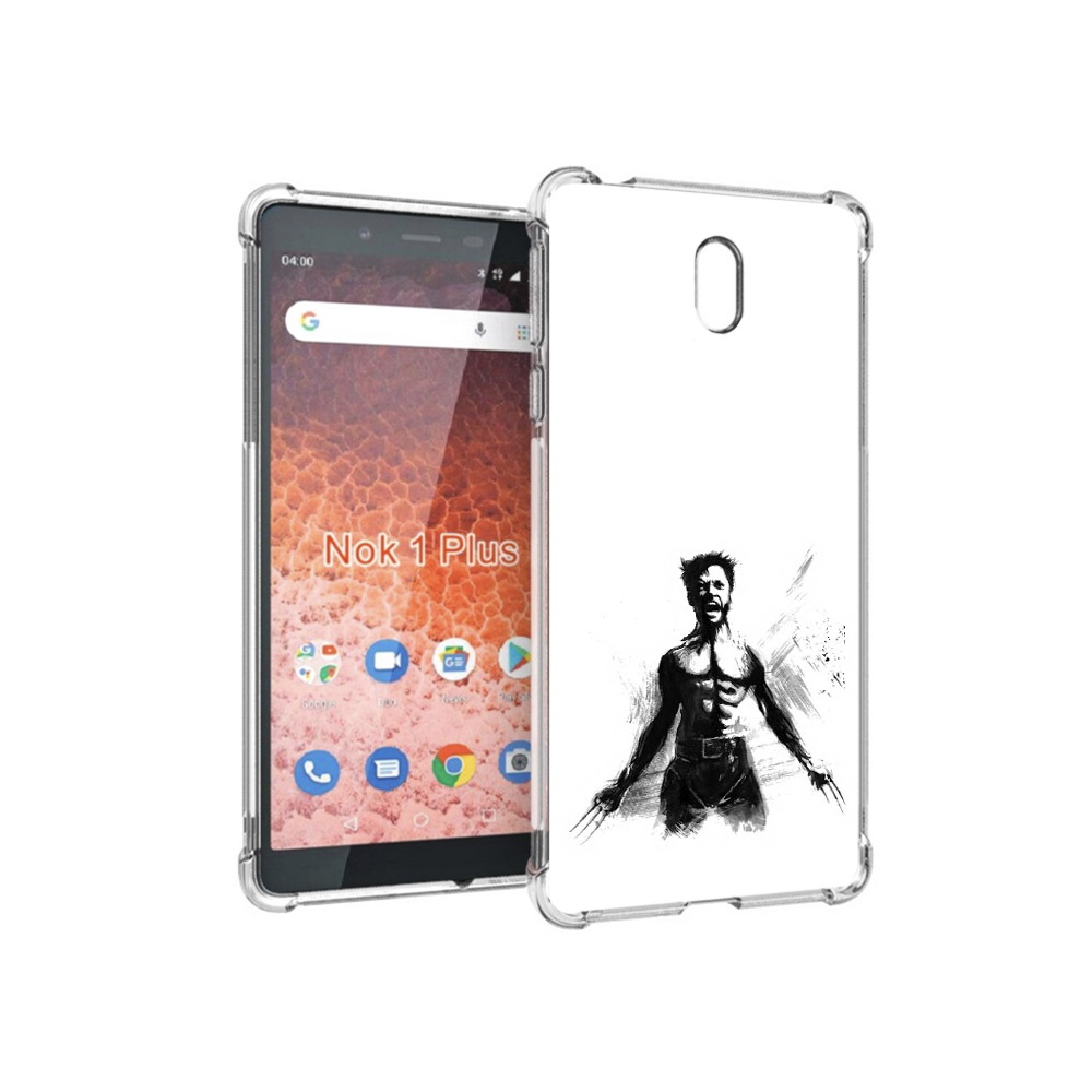 

Чехол MyPads Tocco для Nokia 1 Plus росомаха (PT129147.112.587), Прозрачный, Tocco