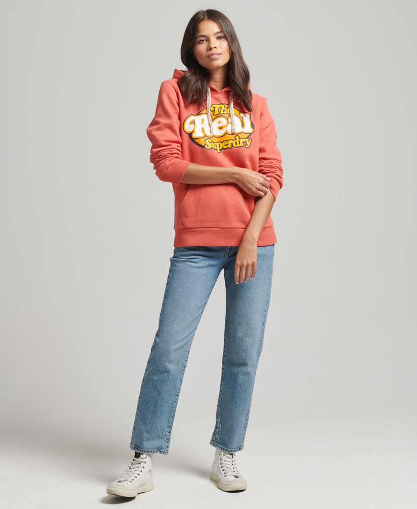 

Худи женское Superdry W2011472A оранжевое 8 UK, Оранжевый, W2011472A
