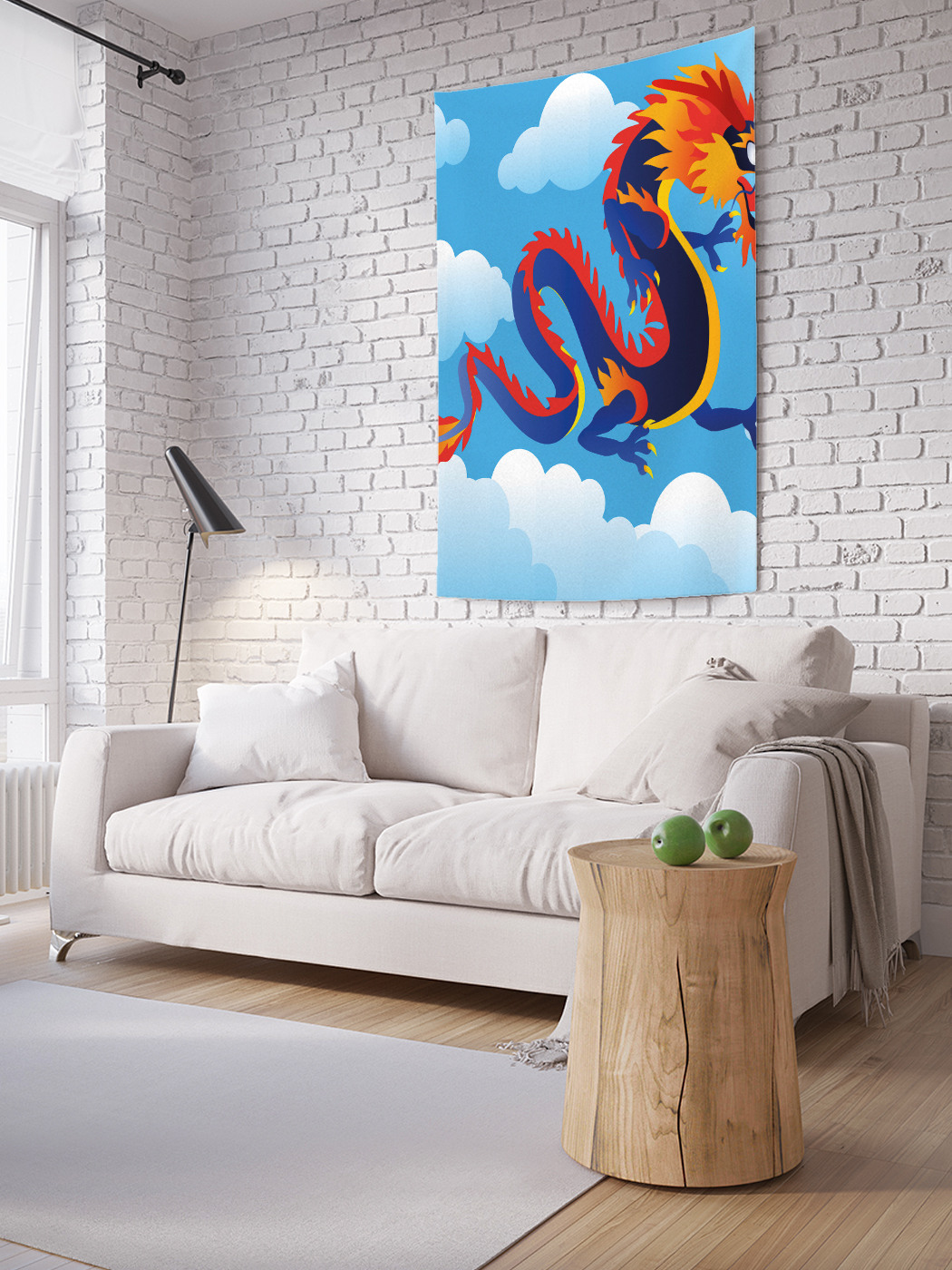 

Вертикальное фотопанно на стену JoyArty Небесный дракон 150x200 см, Небесный дракон