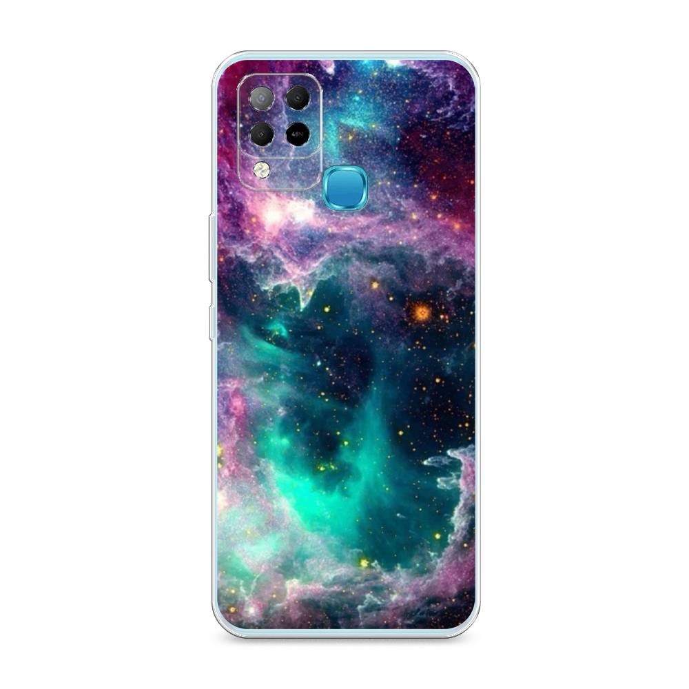 

Чехол на Infinix HOT 10S "Звездные облака", Розовый;бежевый, 3100250-2