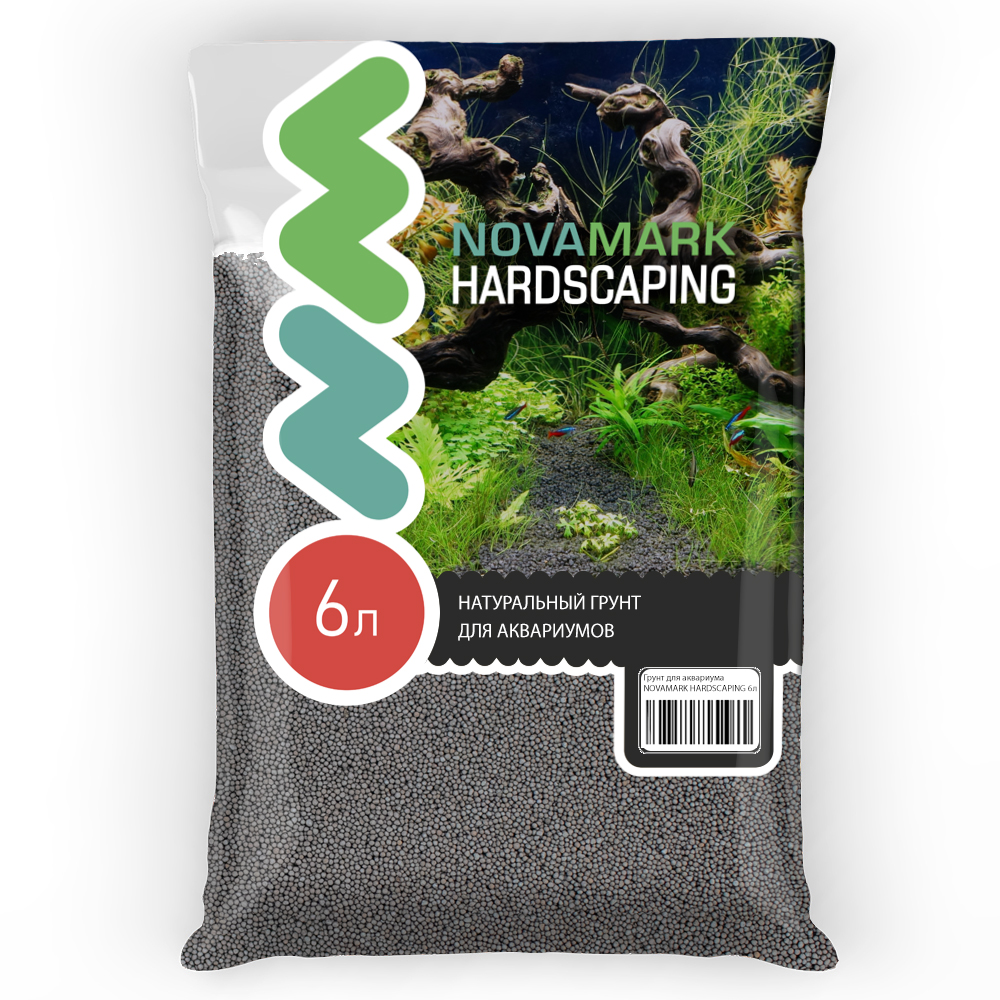 Грунт для аквариума Novamark HARDSCAPING НовоПлант нейтральный, 6л