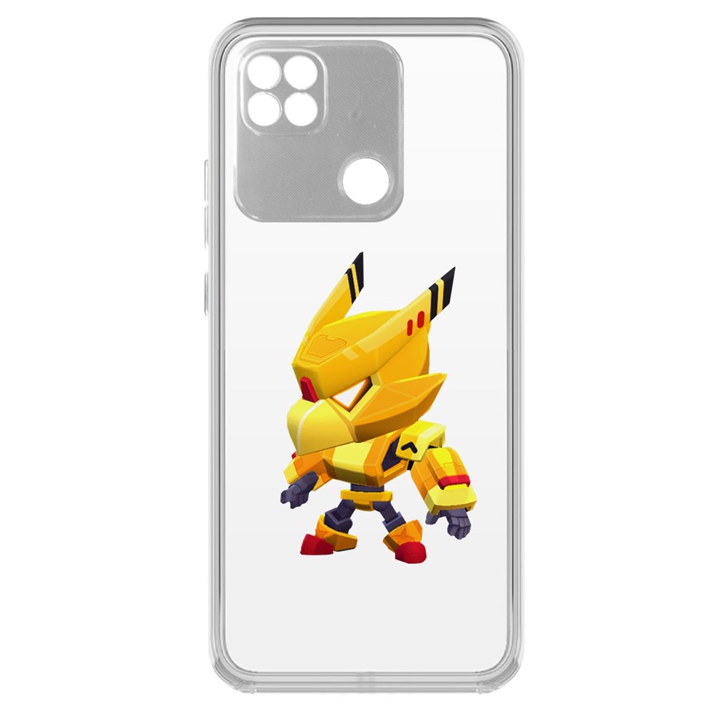 

Чехол-накладка Brawl Stars-Ворон Золотой Меха для Xiaomi Redmi 10A, Прозрачный