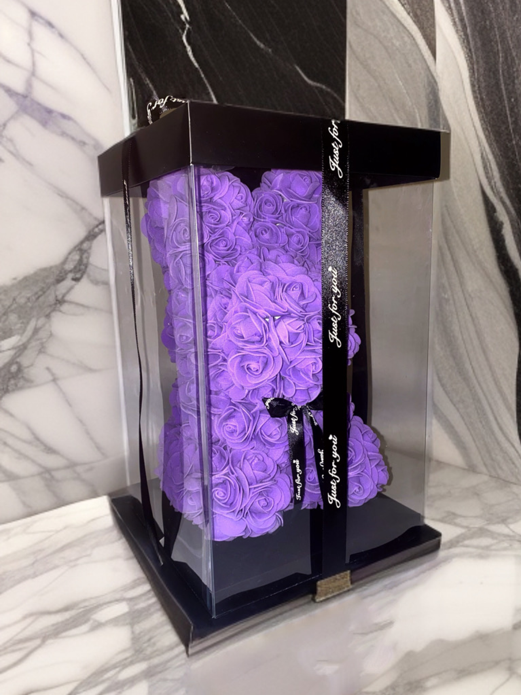 

Фигура Кролик из искусственных роз Rabbit Purple, лиловый, 25 см, Фиолетовый, Rabbit Purple