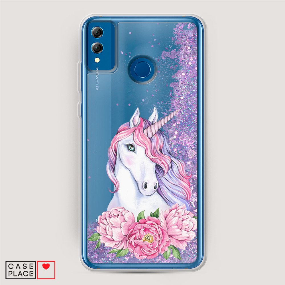 

Чехол Awog на Honor 8x "Единорог с пионами", Разноцветный, 66792-1