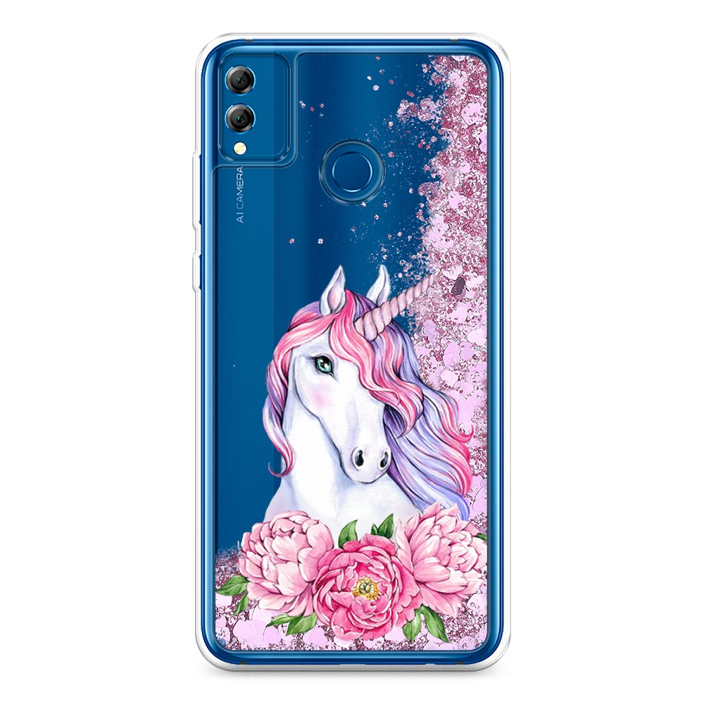 

Чехол Awog "Единорог с пионами" на Honor 8X, 66794-1