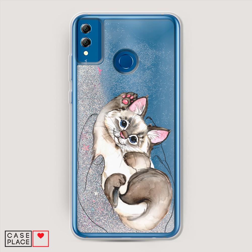

Чехол Awog на Honor 8x "Котенок в ладошках", Разноцветный, 66791-1