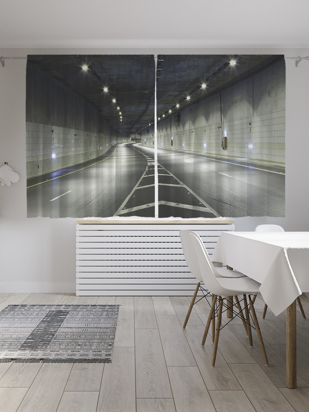 

Классические шторы JoyArty "В туннеле", серия Oxford DeLux, 2 полотна 145x180 см, В туннеле