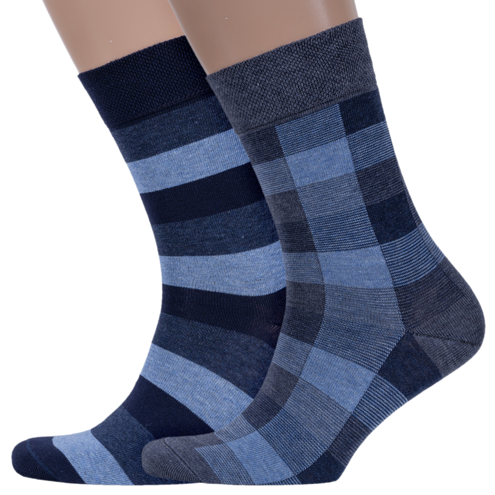 Комплект носков мужских Брестский чулочный комбинат 2-15С2125 синих; серых 25