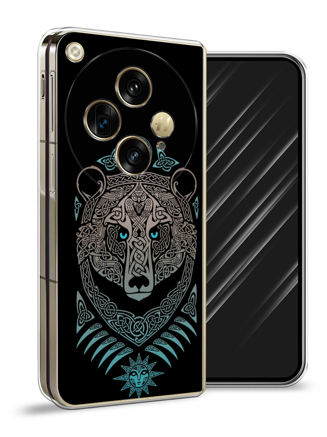 

Чехол Awog на Oppo Find N3 "Кельтский медведь", Черный;серый, 2515550-1