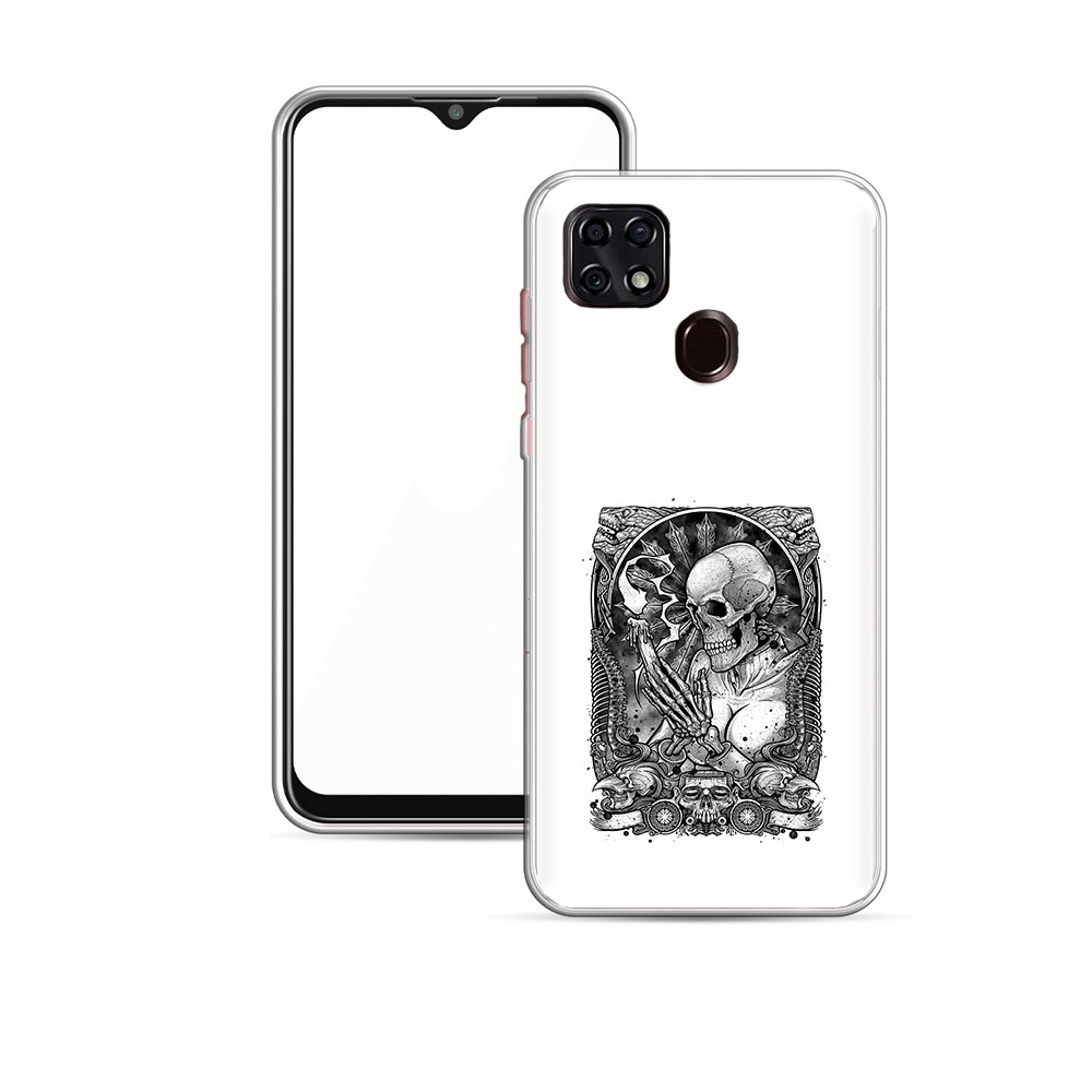 

Чехол MyPads Tocco для ZTE V2020 девушка скелет (PT226946.457.316), Прозрачный, Tocco