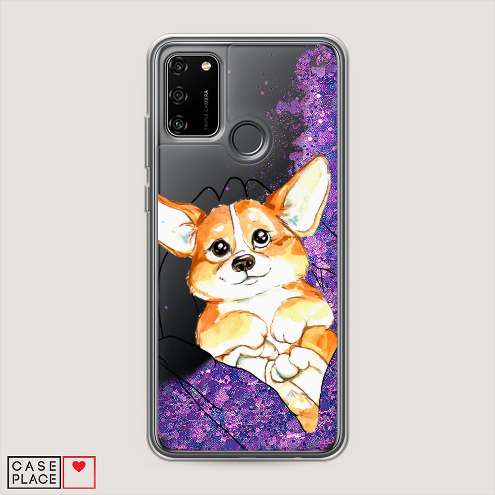 

Чехол Awog на Honor 9A "Корги в ладошках", Разноцветный, 612392-1