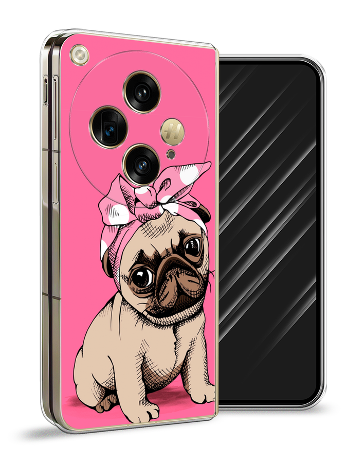 

Чехол Awog на Oppo Find N3 "Dog Pin-Up", Розовый;бежевый, 2515550-1