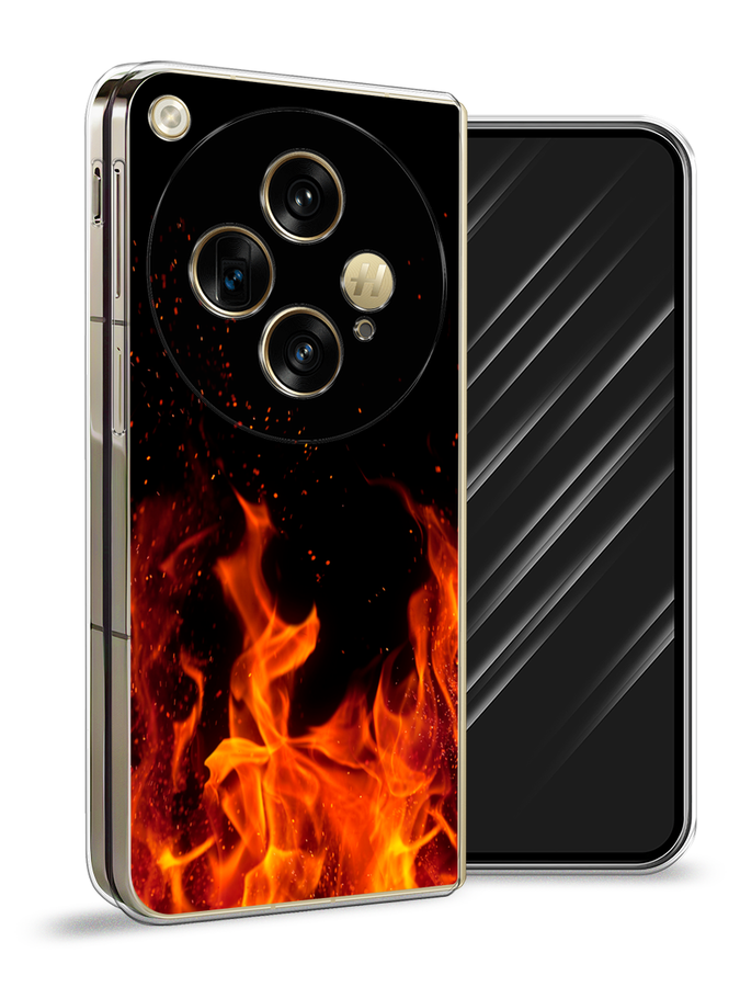 

Чехол Awog на Oppo Find N3 "Все в огне", Оранжевый;черный, 2515550-1