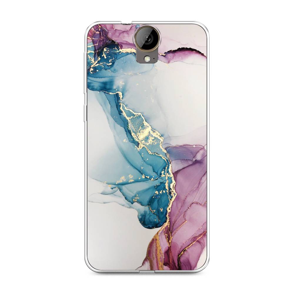 

Чехол на HTC One E9 Plus "Розовые разводы рисунок", 102250-3