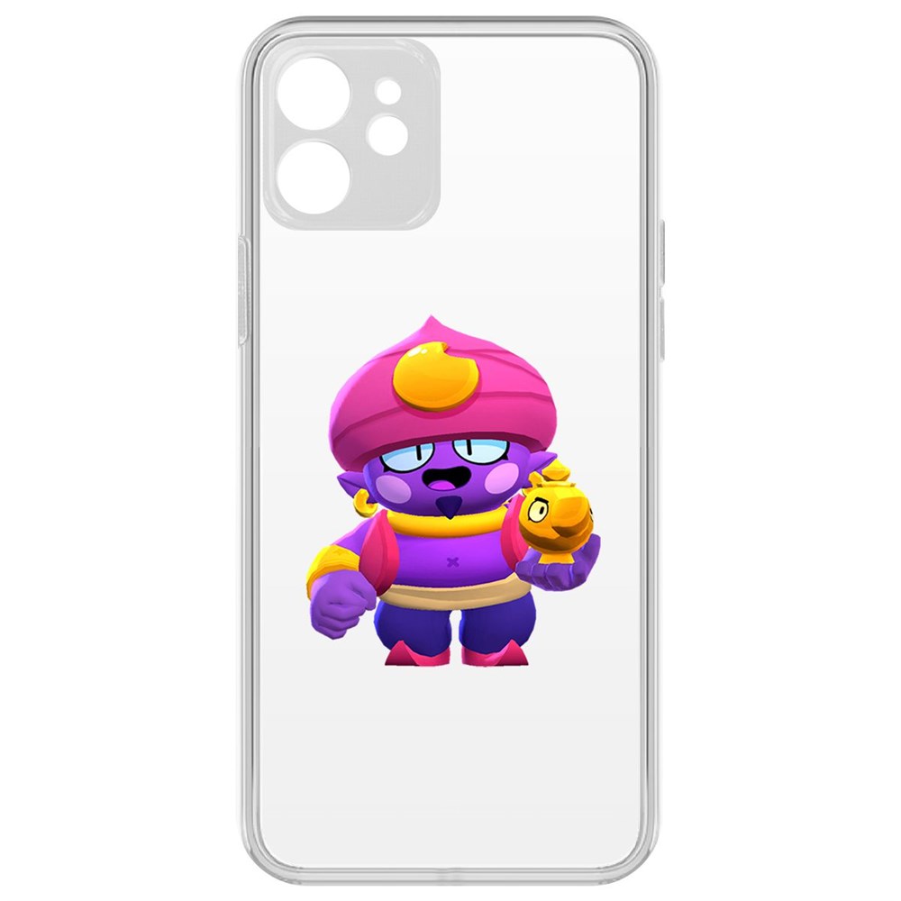 

Чехол-накладка Brawl Stars-Джин для iPhone 12 с защитой камеры