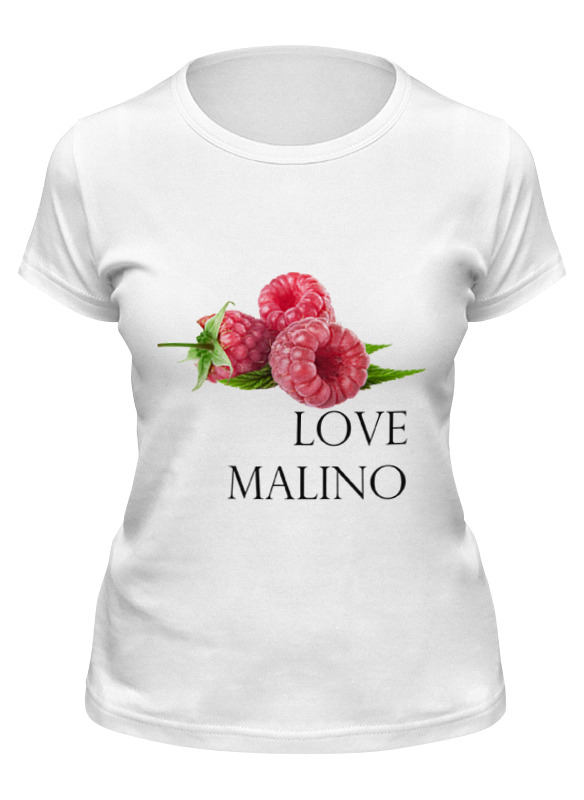 

Футболка женская Printio Love malino белая M, Белый, Love malino