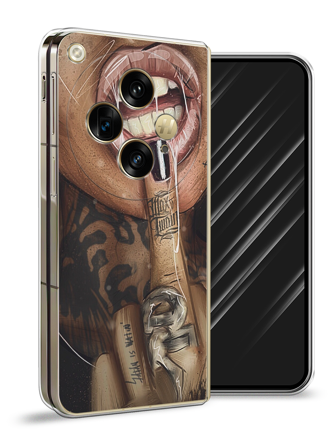 

Чехол Awog на Oppo Find N3 "Девушка с татуировками", Бежевый;розовый;черный, 2515550-1