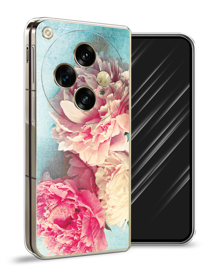 

Чехол Awog на Oppo Find N3 "Пионы new", Бирюзовый, 2515550-1