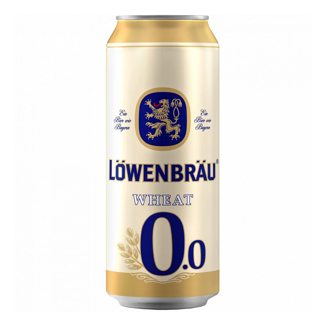 Пивной напиток Lowenbrau Wheat 0.0% безалкогольный светлый нефильтрованный 0,45 л