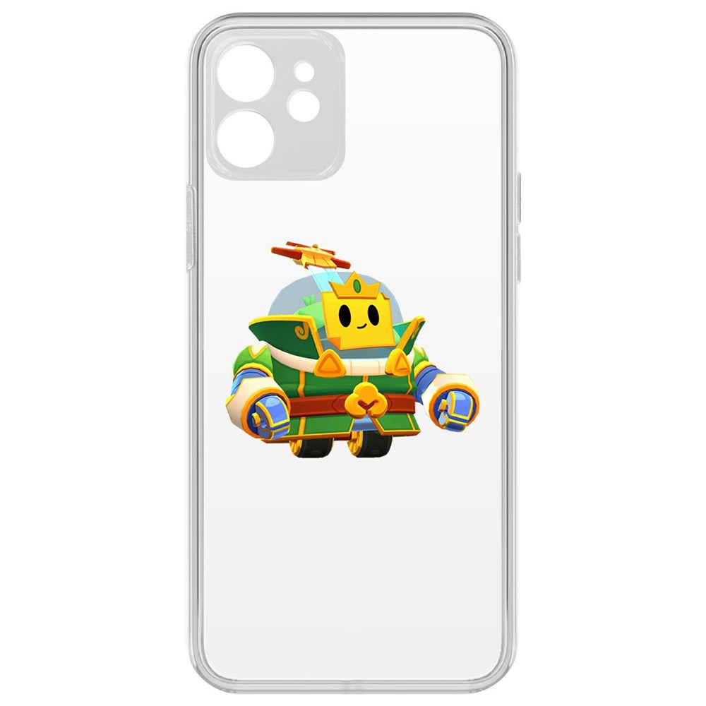 

Чехол-накладка Brawl Stars-Изумрудный Принц Спраут для iPhone 12 с защитой камеры