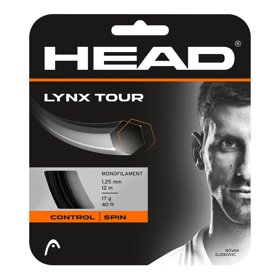 

Струна для тенниса HEAD 12m Lynx Tour, Black, 1.25, Черный