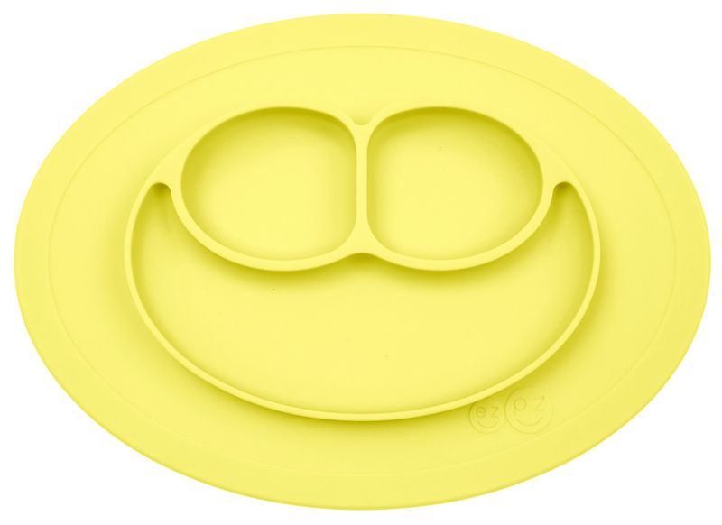 Тарелка с подставкой Ezpz Mini Mat Lemon Лимонный
