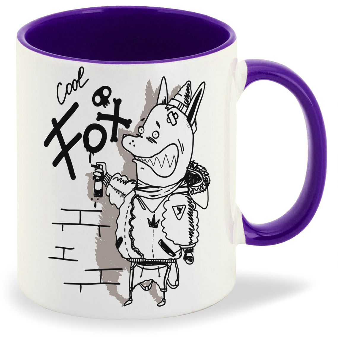

Кружка CoolPodarok Прикол Cool fox, Прикол Cool fox