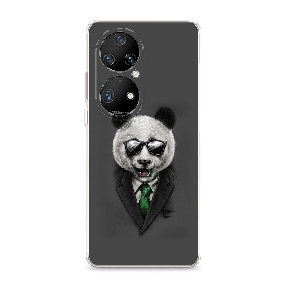 

Чехол Awog на Huawei P50 Pro "Деловая панда", Разноцветный, 6105050-10