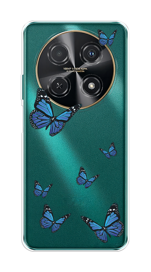 

Чехол на Huawei Nova 12i "Blue butterflies", Синий;черный, 6123950-1