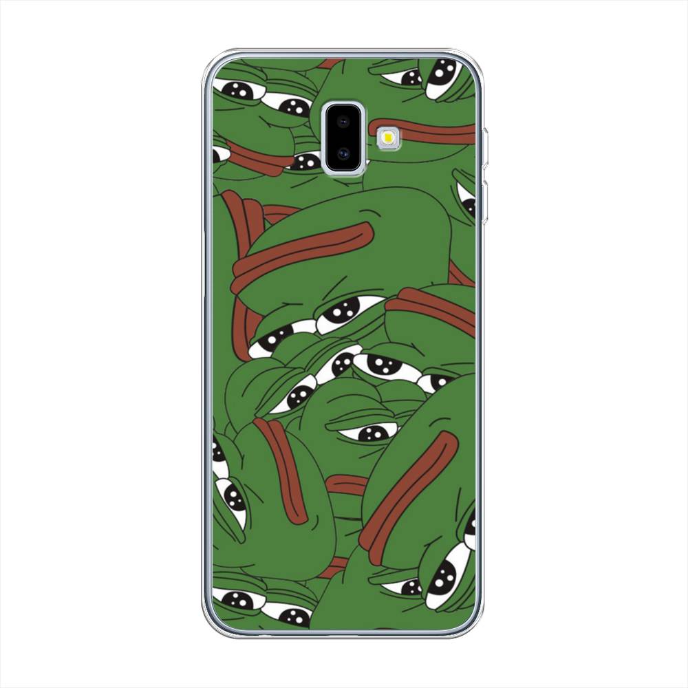 

Чехол Awog на Samsung Galaxy J6 Plus 2018 "Печальный frog", Разноцветный, 26950-9