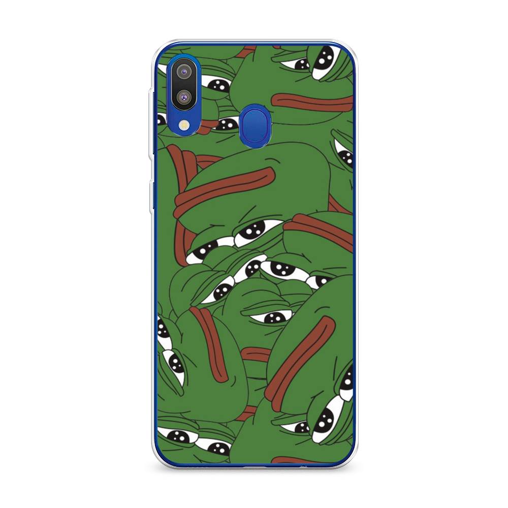 

Чехол Awog на Samsung Galaxy M20 "Печальный frog", Разноцветный, 27450-9