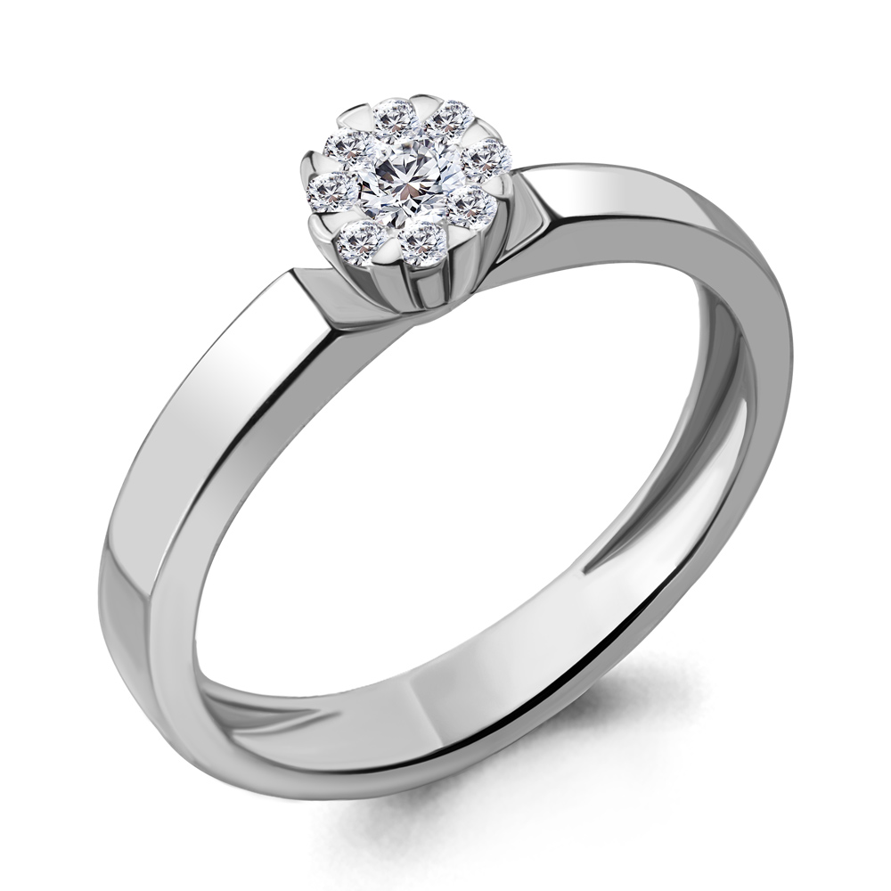 

Кольцо из белого золота с бриллиантом Aquamarine Aquamarine 961620_585_бз р. 15,5, 961620_585_бз