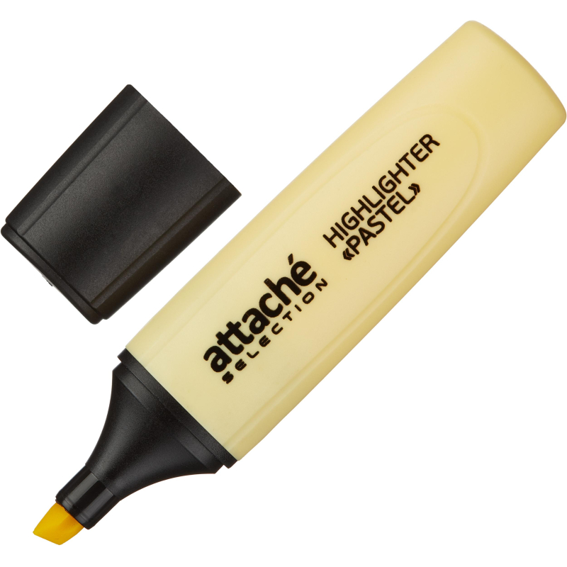 

Маркер текстовыделитель Attache Selection Pastel 1-5 мм желтый, (5шт.)