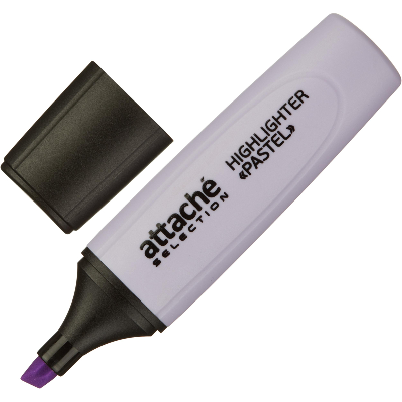 Маркер текстовыделитель Attache Selection Pastel 1-5 мм фиолетовый, (5шт.)