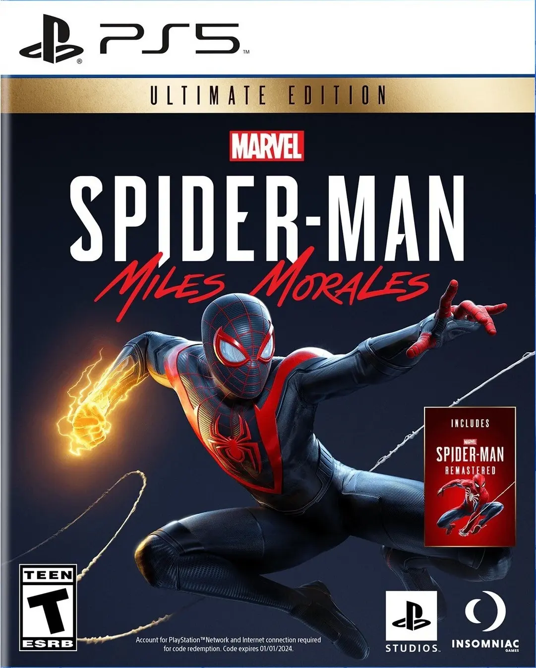 Игра Marvels Spider-Man Miles Morales Ultimate Edition PS5 на иностранном языке 2596₽