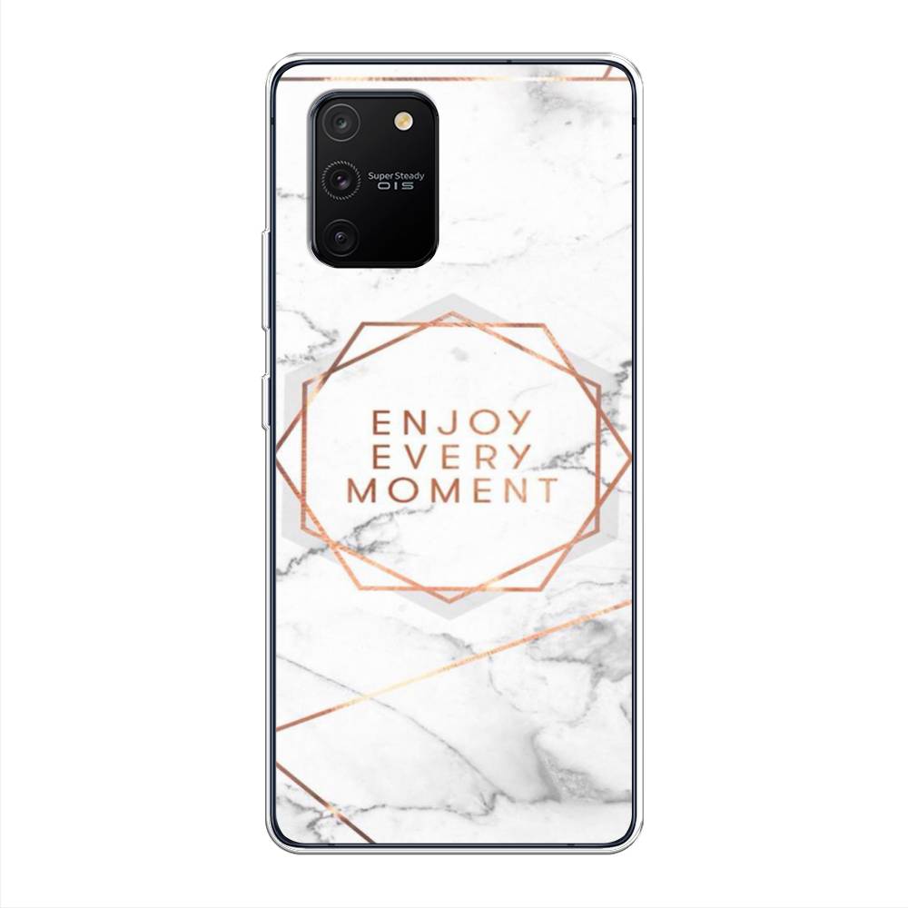 

Чехол Awog на Samsung Galaxy S10 Lite / Самсунг S10 Lite "Enjoy every moment мрамор", Разноцветный, 210050-7