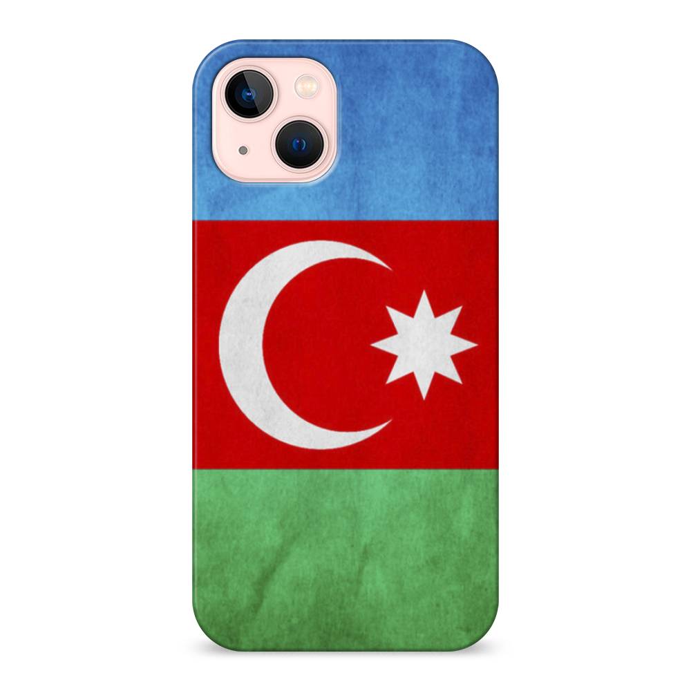

Пластиковый чехол "Флаг Азербайджана" на Apple iPhone 13, 14220-4