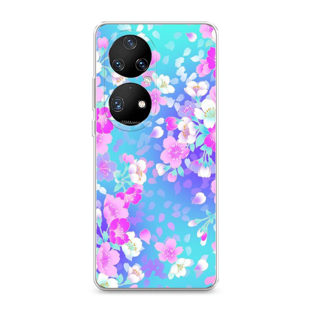 

Чехол Awog на Huawei P50 Pro "Яблоневые цветы", Разноцветный, 6105050-8