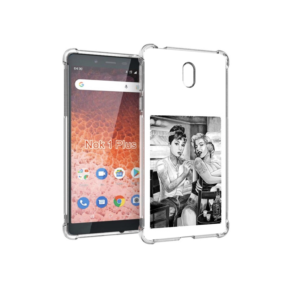

Чехол MyPads Tocco для Nokia 1 Plus тату мастер (PT129147.112.637), Прозрачный, Tocco