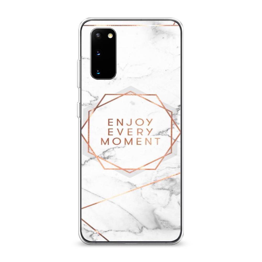 

Чехол Awog на Samsung Galaxy S20 "Enjoy every moment мрамор", Разноцветный, 29250-7