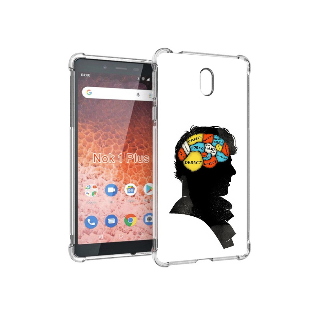 

Чехол MyPads Tocco для Nokia 1 Plus темный рисунок (PT129147.112.640), Прозрачный, Tocco