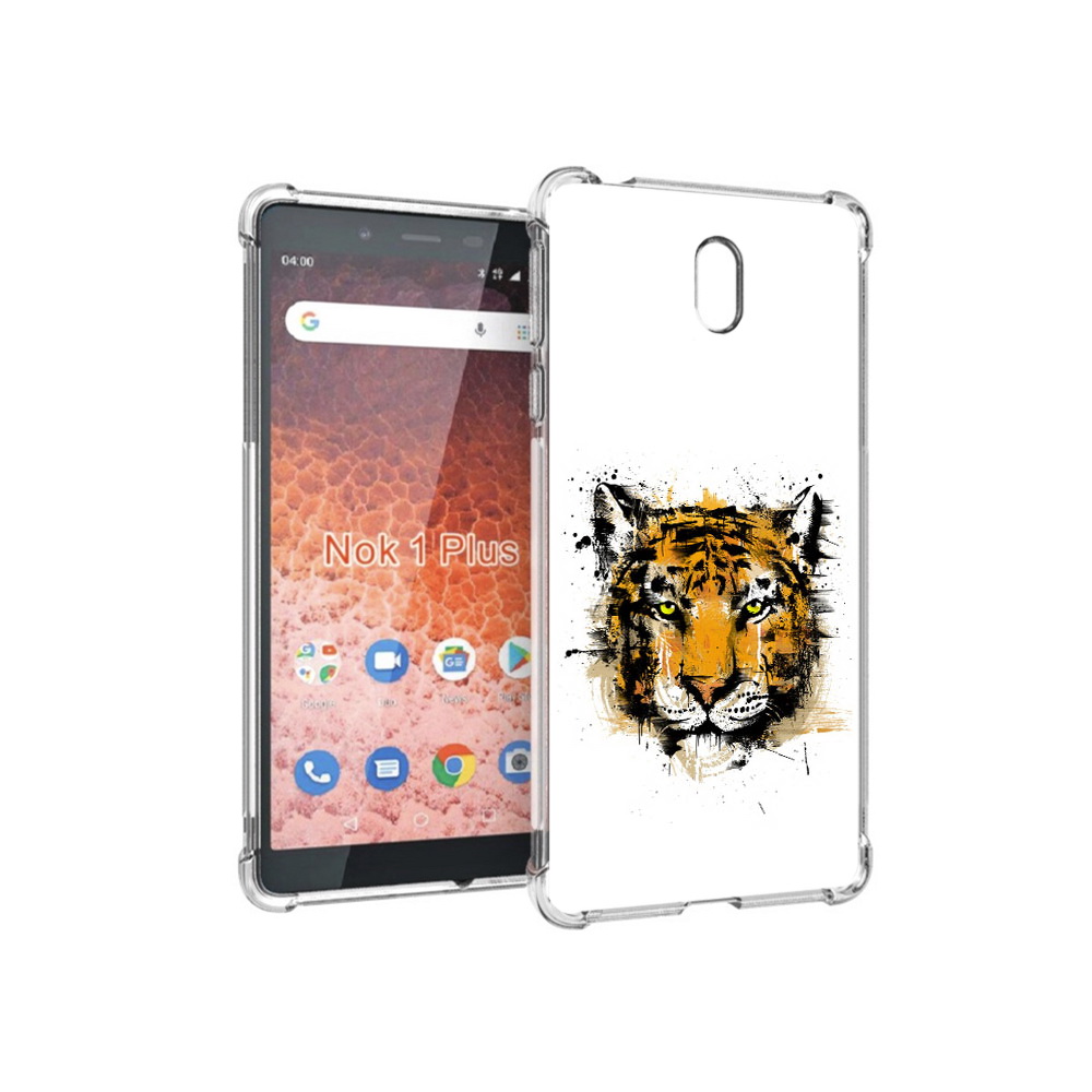 

Чехол MyPads Tocco для Nokia 1 Plus тигруля (PT129147.112.643), Прозрачный, Tocco