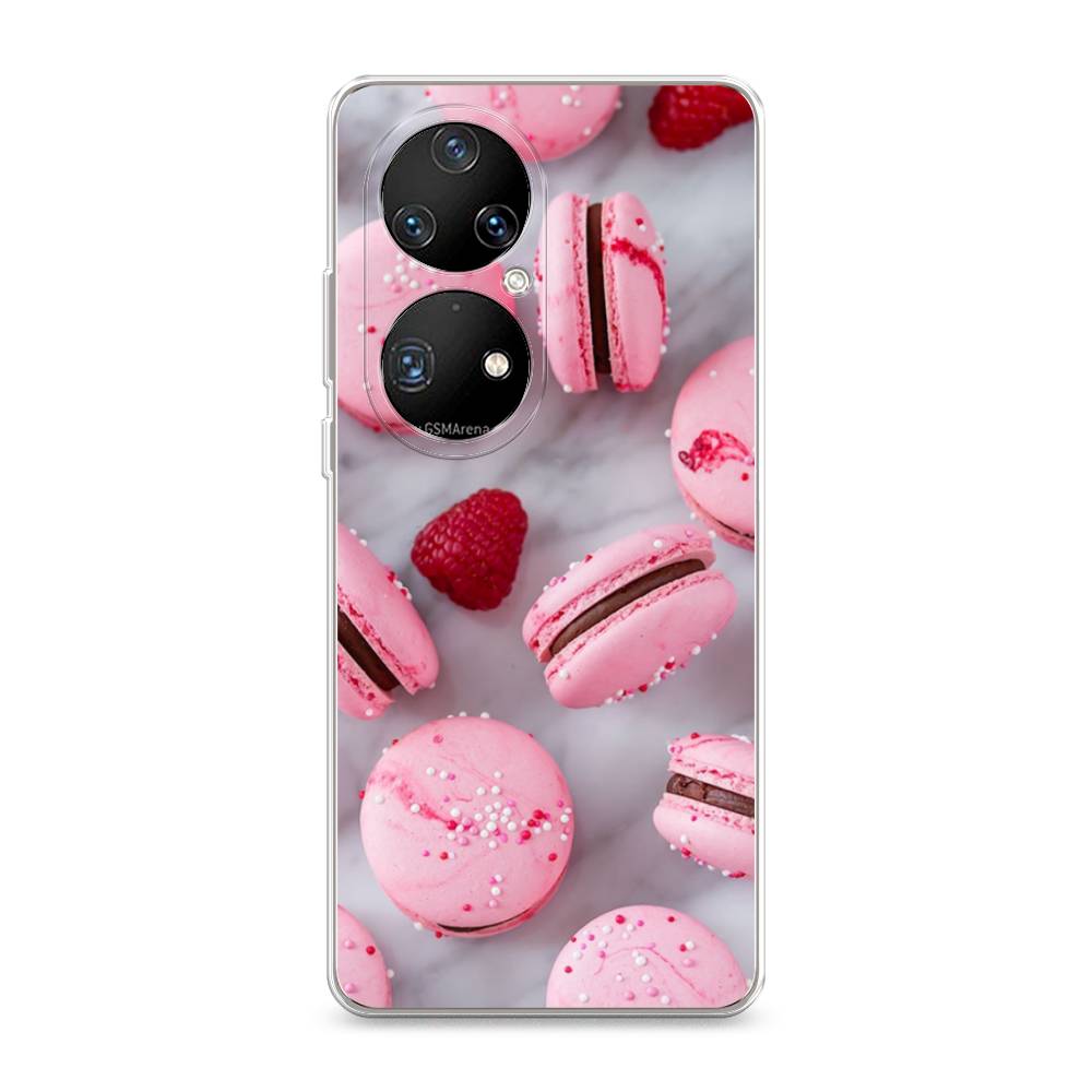 

Чехол Awog на Huawei P50 Pro "Макарони с малиной", Разноцветный, 6105050-10