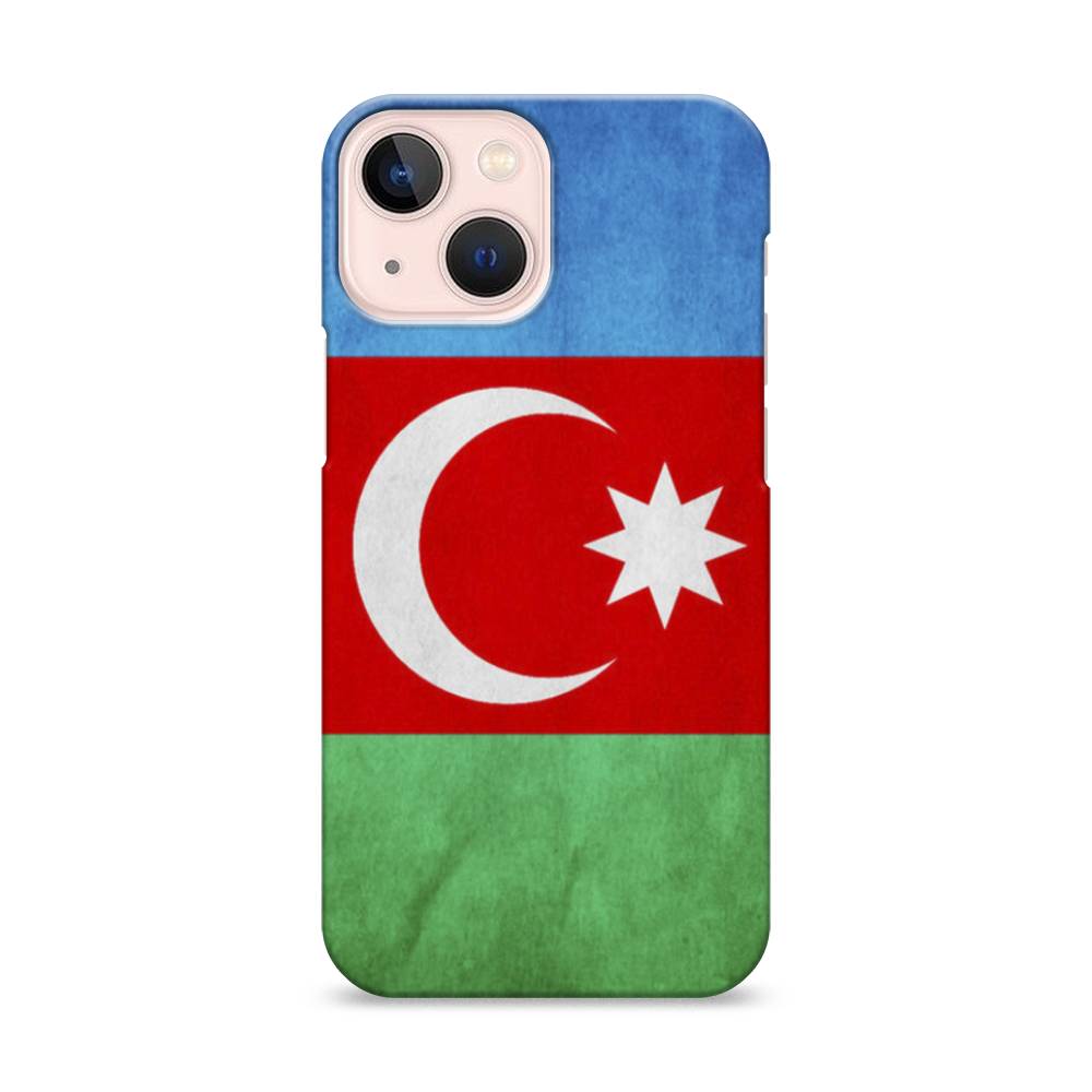 

Пластиковый чехол "Флаг Азербайджана" на Apple iPhone 13 mini, 14120-4