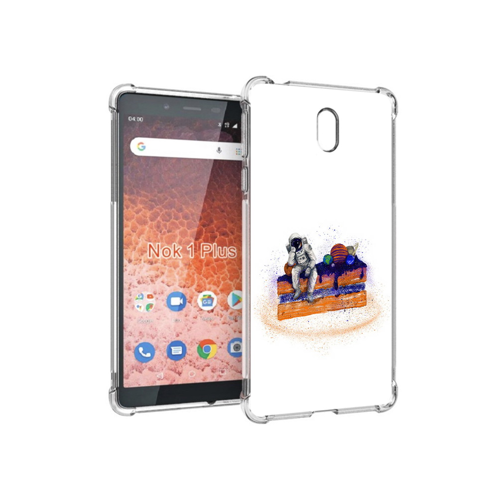 

Чехол MyPads Tocco для Nokia 1 Plus торт с планетами (PT129147.112.648), Прозрачный, Tocco